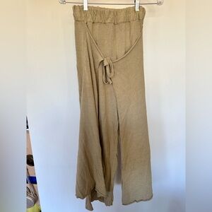 Free People BEACH Knit Wrap Wide Leg Pants XS
